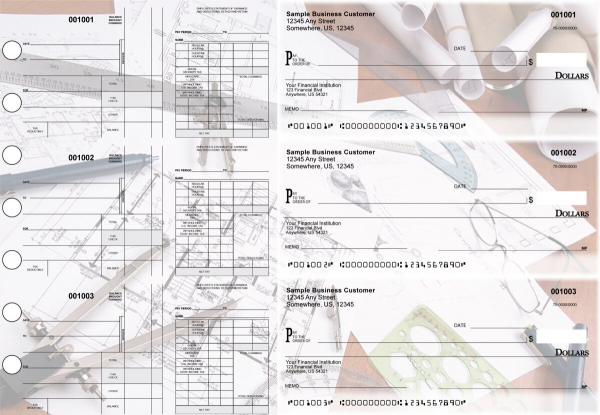 Architect Disbursement Payroll Designer Business Checks