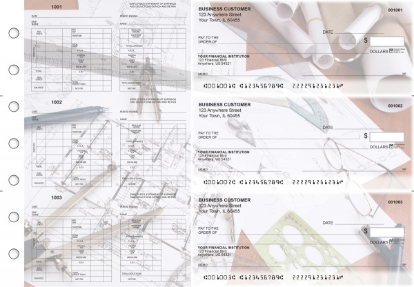 Architect Multi-Purpose Hourly Voucher Business Checks