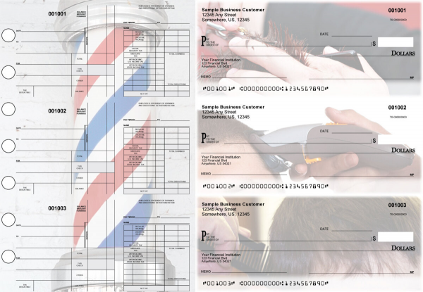 Barber Disbursement Payroll Designer Business Checks