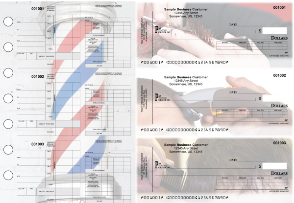 Barber Itemized Disbursement Payroll Designer Business Checks