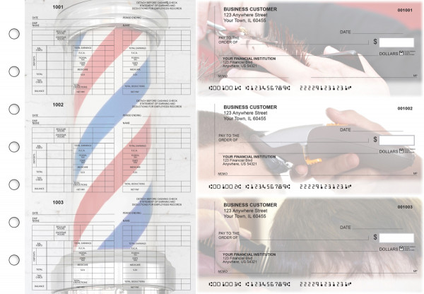 Barber Multi-Purpose Counter Signature Business Checks