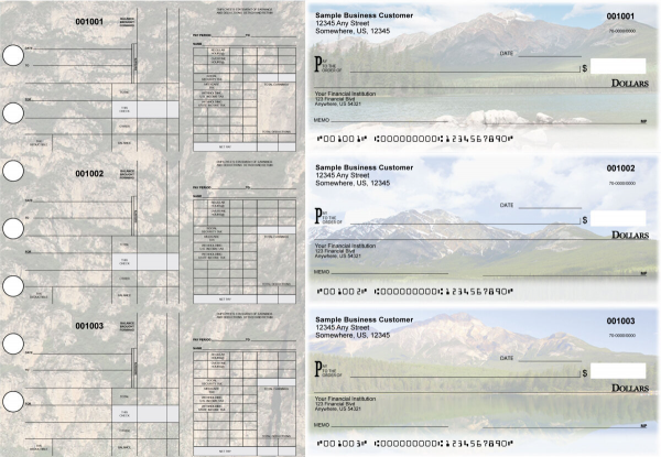 Scenic Mountains Disbursement Payroll Designer Business Checks