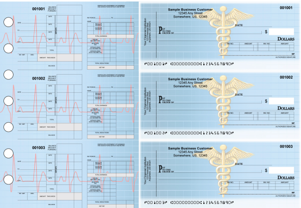 Medical Itemized Disbursement Payroll Designer Business Checks