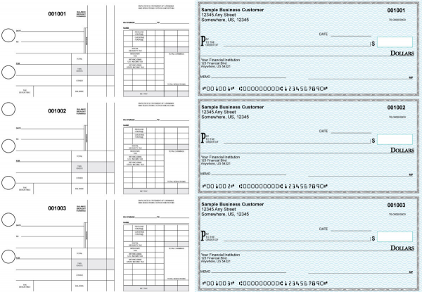 Teal Safety Disbursement Payroll Business Checks