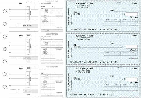 Teal Safety Payroll Invoice Business Checks