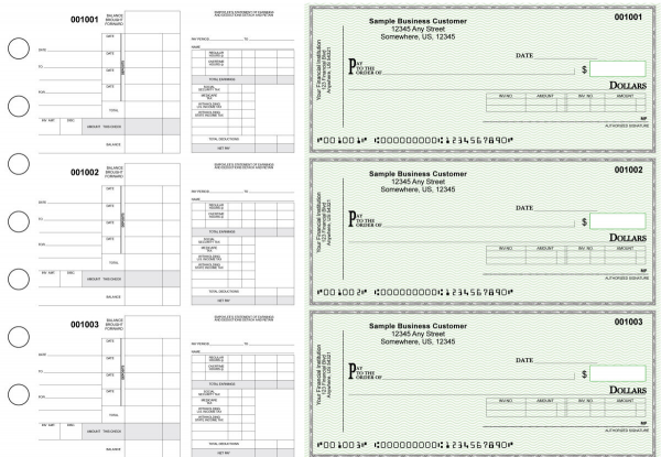 Green Safety Itemized Disbursement Payroll Business Checks