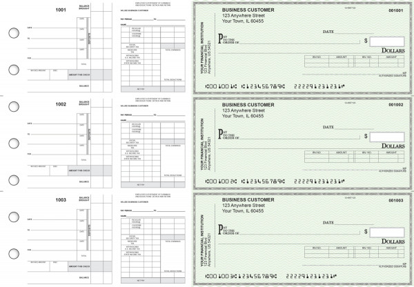 Green Safety Payroll Invoice Business Checks