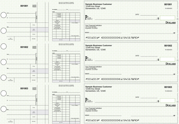 Green Knit Disbursement Payroll Business Checks