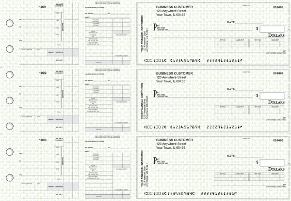 Green Knit Payroll Invoice Business Checks