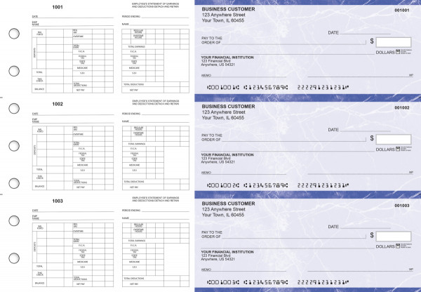 Blue Marble Multi-Purpose Hourly Voucher Business Checks