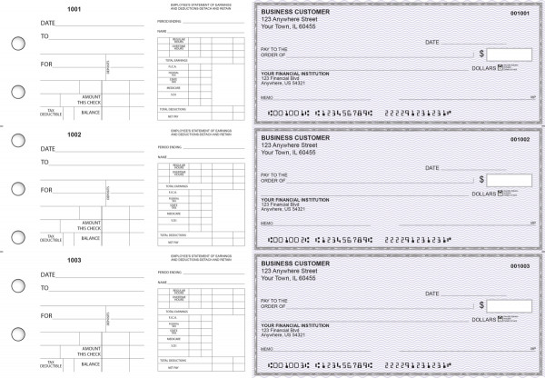 Purple Safety Dual Purpose Voucher Business Checks