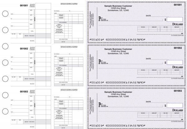 Purple Safety Itemized Disbursement Payroll Business Checks