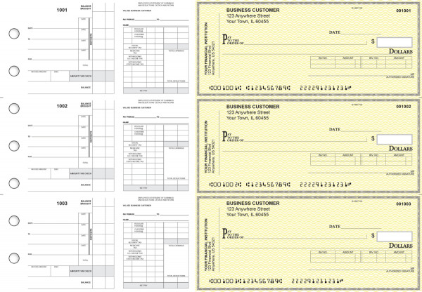 Yellow Safety Payroll Invoice Business Checks