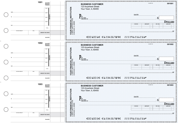 Blue Safety Invoice Business Checks