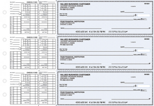 Blue Safety Payroll Business Checks