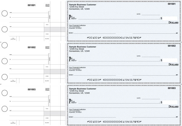 Blue Safety Standard Disbursement Business Checks