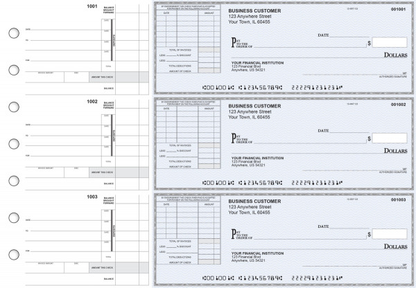Blue Safety Itemized Invoice Business Checks