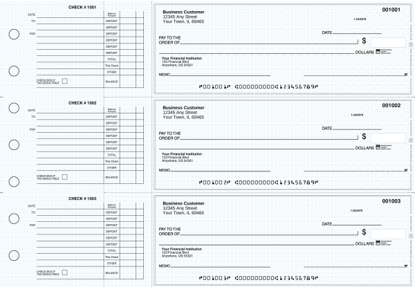 Blue Knit Accounts Payable Business Checks