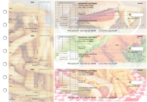American Cuisine Standard Itemized Invoice Business Checks