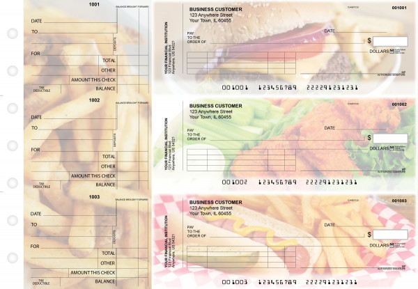 American Cuisine Standard Invoice Business Checks