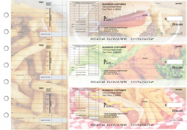 American Cuisine Itemized Invoice Business Checks