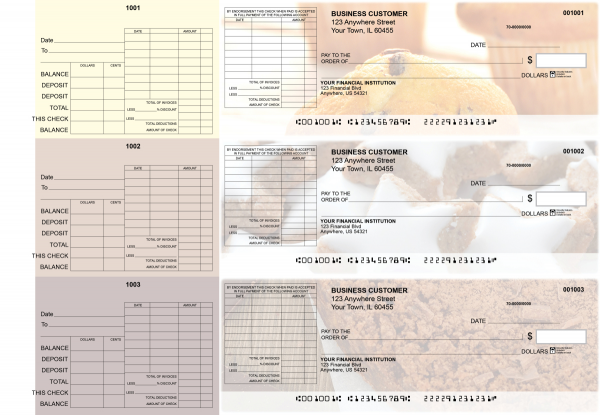 Bakery General Itemized Invoice Business Checks