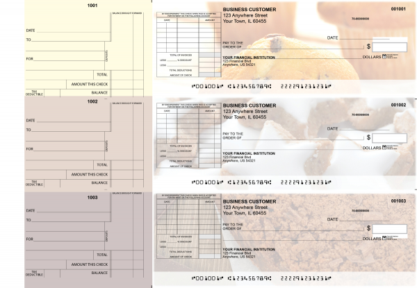 Bakery Standard Itemized Invoice Business Checks