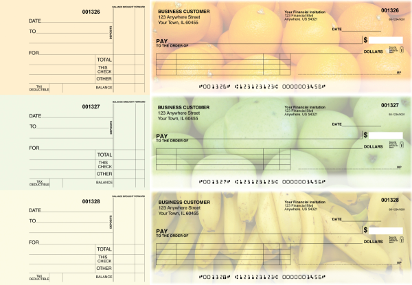 Fruit Itemized Payment Business Checks