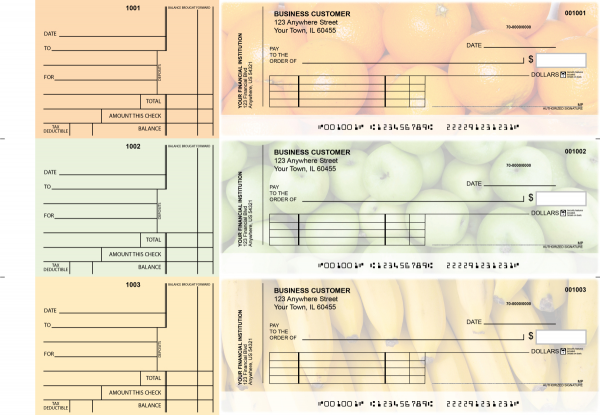 Fruit Standard Invoice Business Checks