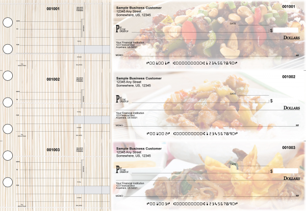 Chinese Cuisine Standard Disbursement Designer Business Checks