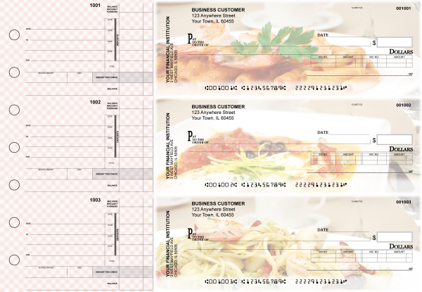 Italian Cuisine Invoice Business Checks