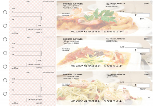 Italian Cuisine Standard Mailer Business Checks