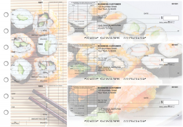 Japanese Cuisine Standard Itemized Invoice Business Checks