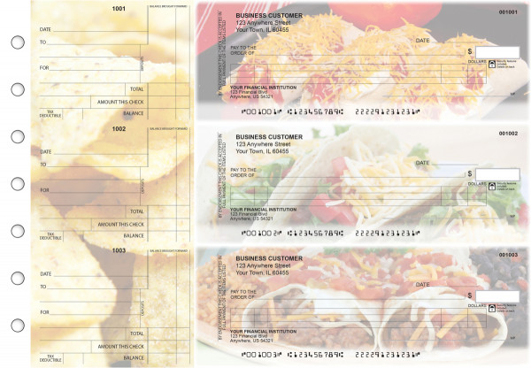 Mexican Cuisine Itemized Counter Signature Business Checks