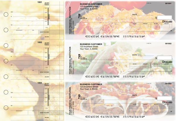 Mexican Cuisine Invoice Business Checks