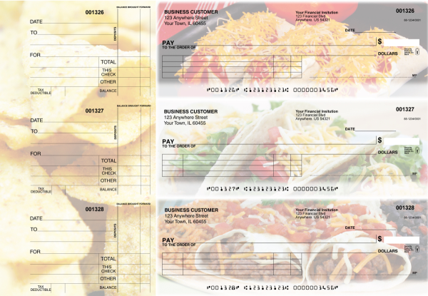 Mexican Cuisine Itemized Payment Business Checks