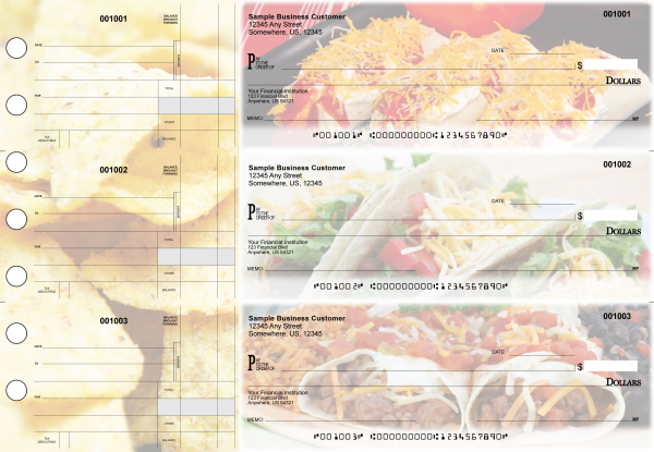 Mexican Cuisine Standard Disbursement Designer Business Checks