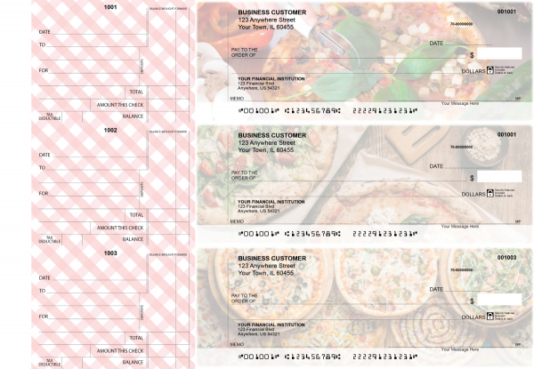 Pizza Standard Counter Signature Business Checks