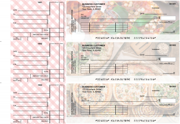 Pizza Standard Invoice Business Checks