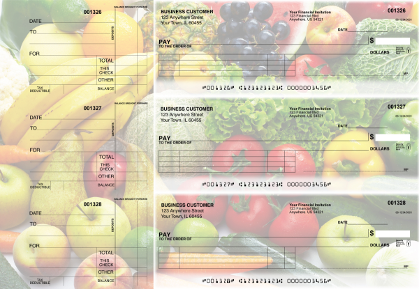 Fresh Produce Itemized Payment Business Checks