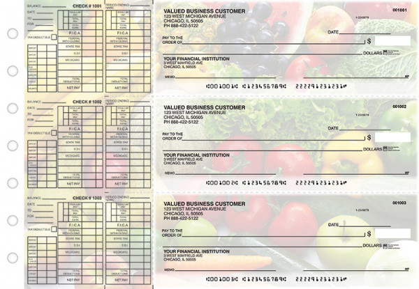 Fresh Produce Payroll Designer Business Checks