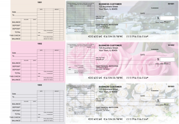 Florist General Itemized Invoice Business Checks