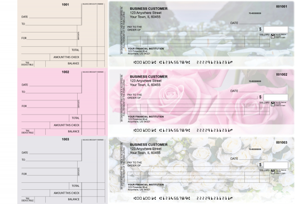 Florist Itemized Counter Signature Business Checks