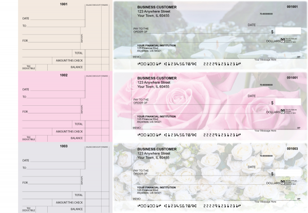 Florist Standard Counter Signature Business Checks