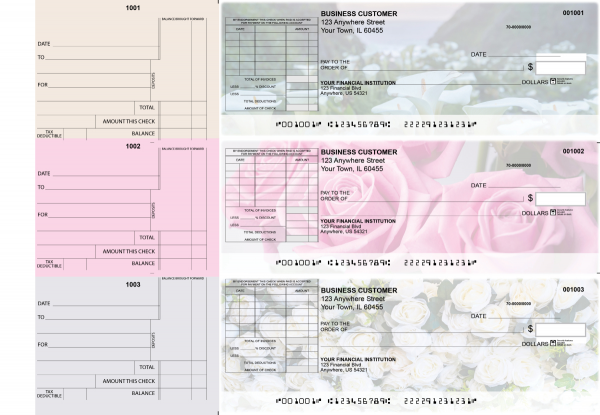 Florist Standard Itemized Invoice Business Checks
