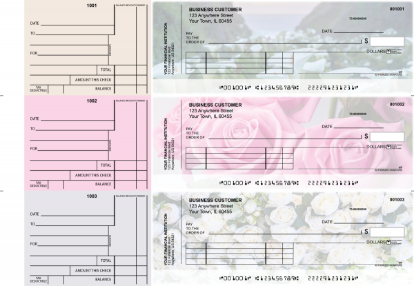 Florist Standard Invoice Business Checks