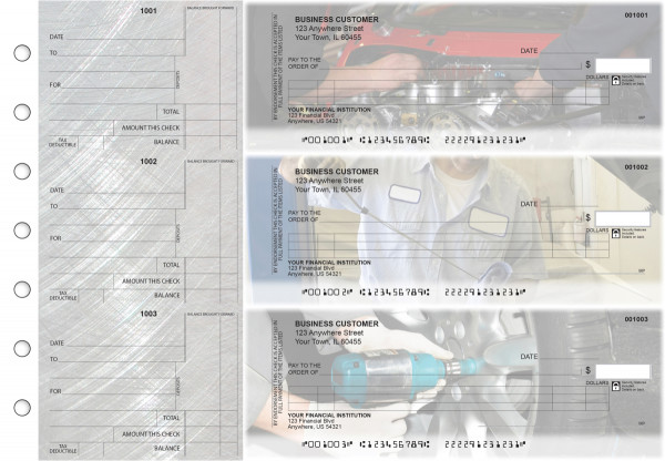 Mechanic Itemized Counter Signature Business Checks