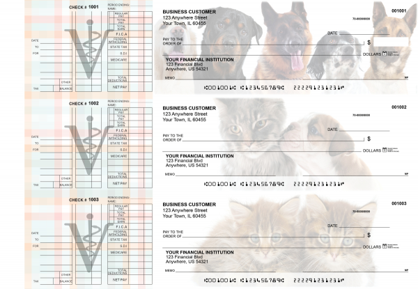Veterinarian Multi Purpose Designer Business Checks