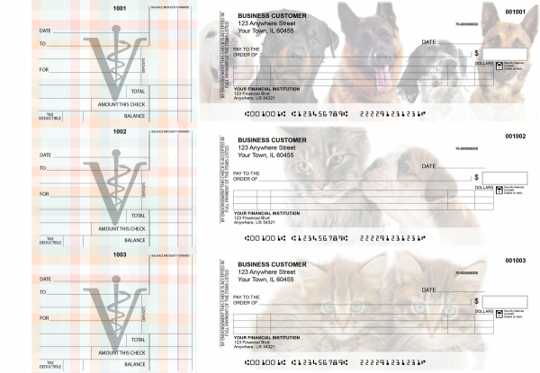 Veterinarian Itemized Counter Signature Business Checks