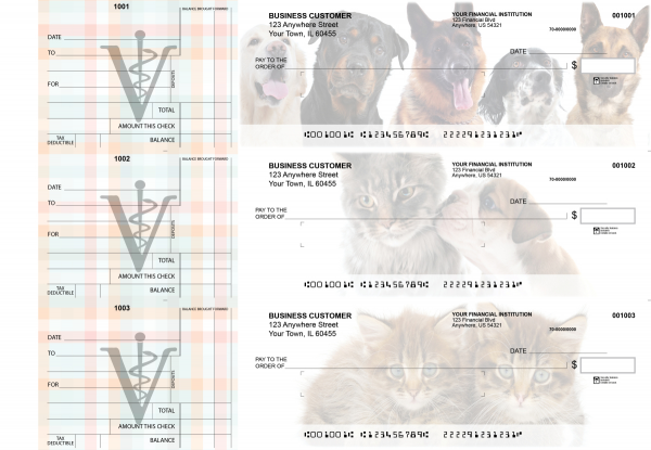 Veterinarian Standard Mailer Business Checks